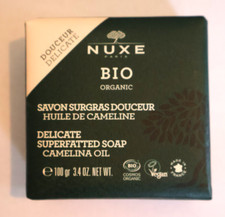 NUEVO 3.4OZ Nuxe Bio Orgánico Delicado Jabón Supergraso 100gr