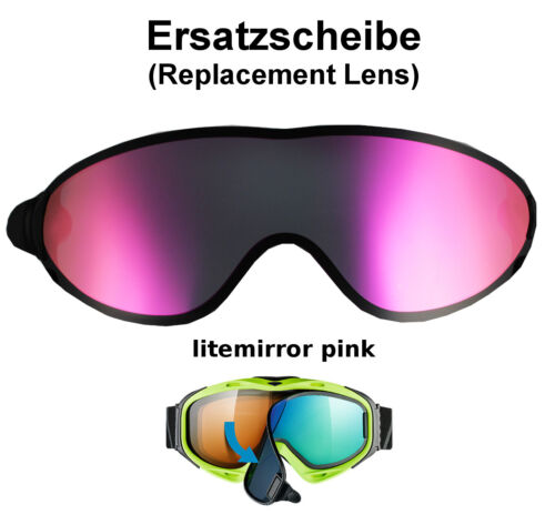 Uvex Comanche To / Haut Prendre Éteint Disque Rose Lunettes de Ski Snowboard - Afbeelding 1 van 1