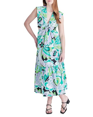 Steve Madden Women's Amanda Printed Long Summer Maxi Dress L B4HP | eBay