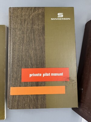 Vintage 1976 Jeppesen Sanderson Private Pilot Test Kit Manual Guide Book Maps