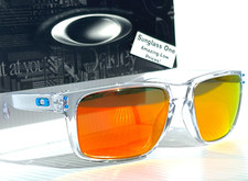 NEW Oakley HOLBROOK XL Clear POLARIZED Galaxy Ruby Mirror Lens Sunglass 9417