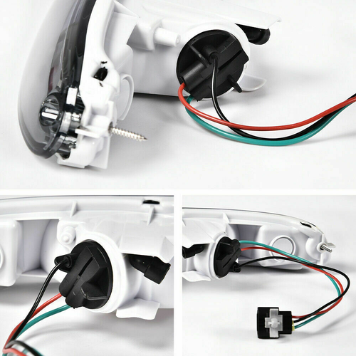 Fit For 1990 - 1997 MX-5 Miata Clear Front Bumper Signal Lights Pair W/Bulbs USA - Picture 4 of 12