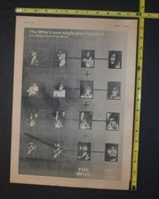 The Who Vintage 1972 Album /Single  Ad Join Together/Baby Don't You Do It