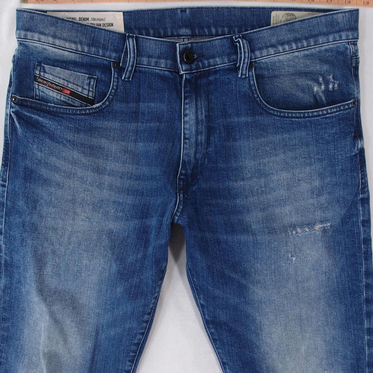 Herrens Diesel D-STRUKT Slim Gerades Bein Elasthan Blau