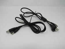Standard USB Type A 2.0 to Type B 2.0 Cables Lot of 2 1 - 32 Inches 1 - 4-1/2-ft