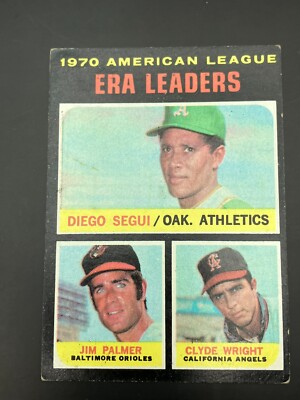 1971 Topps - League Leaders #67 Jim Palmer, Clyde Wright, Diego Segui