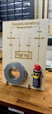 Reparaturanleitung WD40 Geschenk Werkstatt