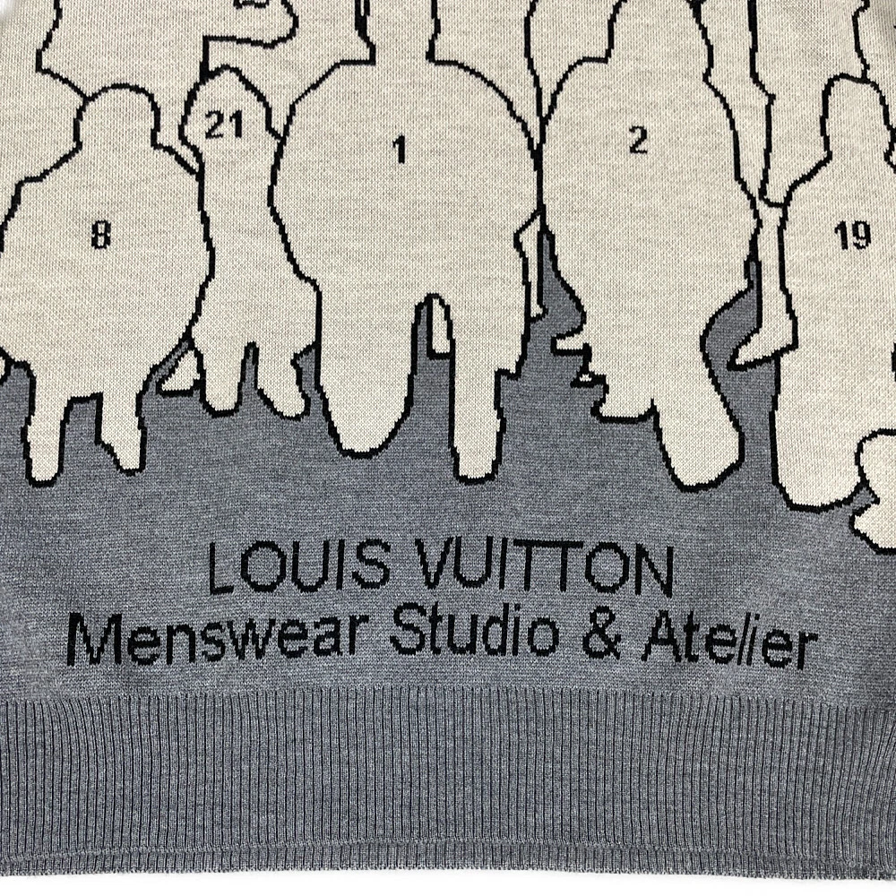 LOUIS VUITTON VCCM08 Virgil Abloh knit sweater XL Genuine / 31042