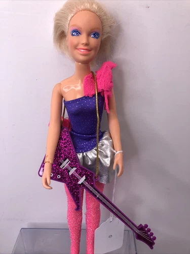 12” Hasbro Vintage Jem & The Holograms 1987 Doll Jem Jerrica 2nd Guitar #o