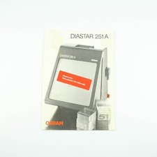 Osram Diastar 251A Manual - Vintage Slide Viewer Guide