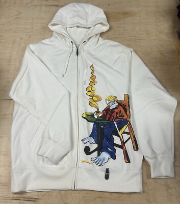 Volcom Collectible  JAMIE LYNN FA  Full Zip White Sweatshirt - Size L
