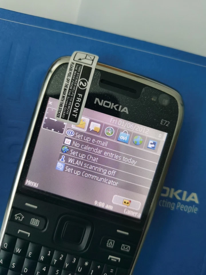 Nokia E Series E72 - Black (Unlocked) Smartphone - Image 2 of 4
