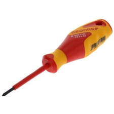 Image of Gedore 1612166 VDE-Screwdriver Cross Recess PZ 0