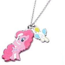 MY LITTLE PONY PINKIE PIE STAINLESS STEEL TWO PENDANT NECKLACE LTD ED of 300