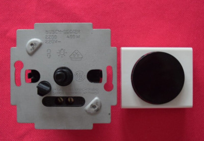 Busch-Jaeger Elektro  Drehdimmer-Einsatz mit Abdeckung ohne Krallen