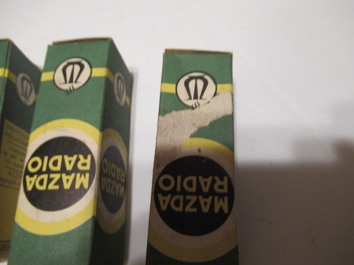 Tres tubos de vacío Mazda Radio 2G21 con cajas originales, nuevo stock antiguo francés - Imagen 3 de 6