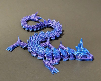 3D Printed Dragon Articulated. Flexi Factory Toy. Home Decor. Landscaping Decor