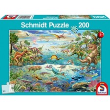 SCHMIDT SPIELE PUZZLE ENTDECKE DIE DINOSAURIER 200 TEILE NEU