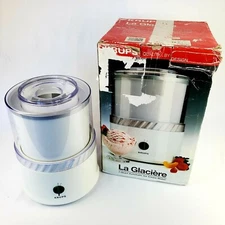 Vintage 1994 Krups La Glaciere 1 Qt Auto Ice Cream Maker Model 337 In Box 