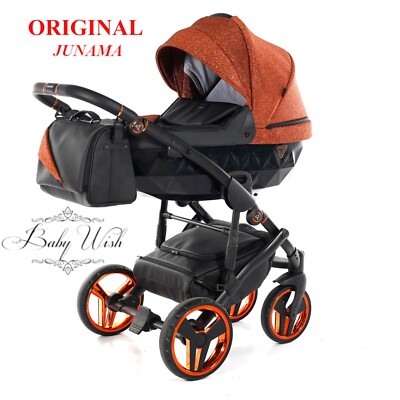 JUNAMA SUPERSTAR V2 KINDERWAGEN KINDERWAGEN 3in1 BABYWANNE + KINDERWAGEN + AUTOSITZ