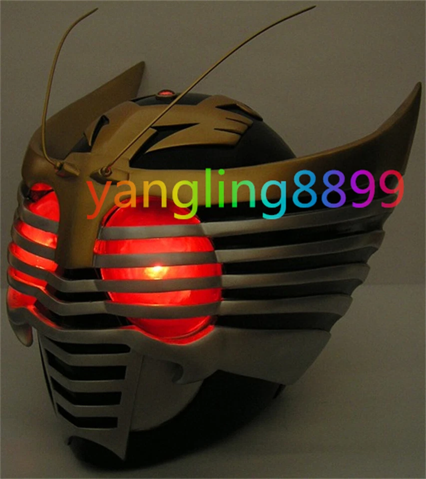 Kamen Rider Ryuki Cosplay Helmet Masked Rider Resin LED Mask Halloween Cos Props - Image 2 of 4