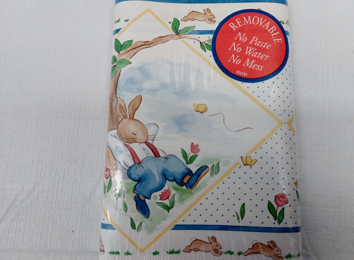 Royal Doulton Bunnykins Self Stick Wallpaper Border 8.5 Sq.Ft