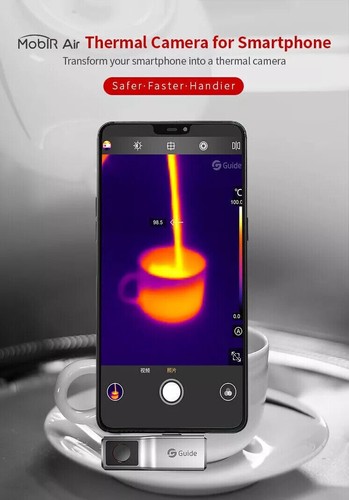 Guide Mobir Air Thermal Imaging Camera 25Hz Imager Pipeline Repair IOS Silvery - Picture 15 of 15