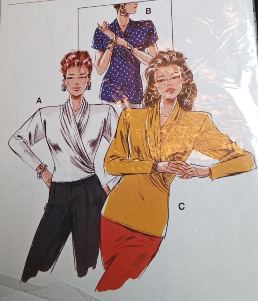 NEUE MODE UNCUT Pattern 21603 Size 10-20 36-46 Womens Misses Blouse Top 3 Styles - Image 2 of 4
