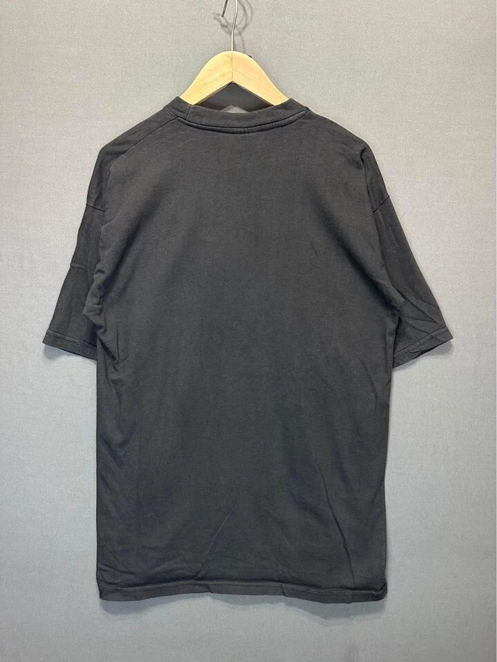 Vintage Farfromature Shirt Mens Large Black Stick Man Band tee CGW Erazor Bits - Image 4 of 4