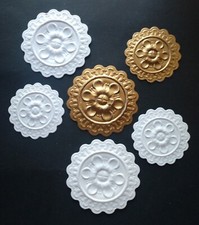 Dollhouse Ceiling Medallions      1 1/2 & 2" Set of 6