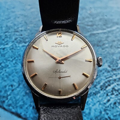 Vintage Movado Splendid Handaufzug Herren Armbanduhr