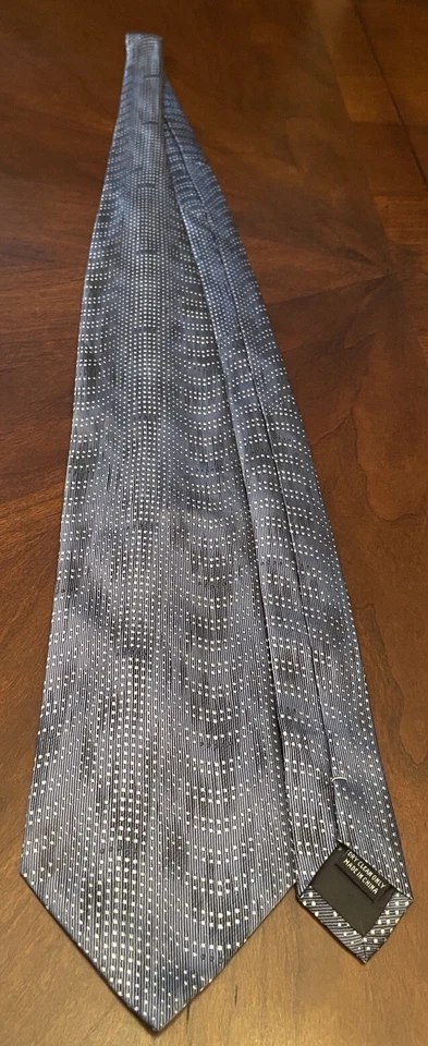 Corbata de cuello Alfani azul 100 % seda para hombre hecha en China Foto 3 de 4