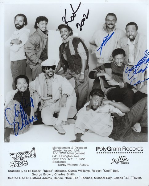 Kool & The Gang genuine autograph 8