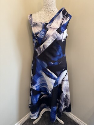 LADIES COAST MAURA PRINT SCUBA MAXI DRESS UK SIZE 16 BNWT
