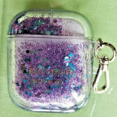 KATE SPADE AIRPODS or AIRPODS PRO CASE:NWT LIQUID GLITTER or