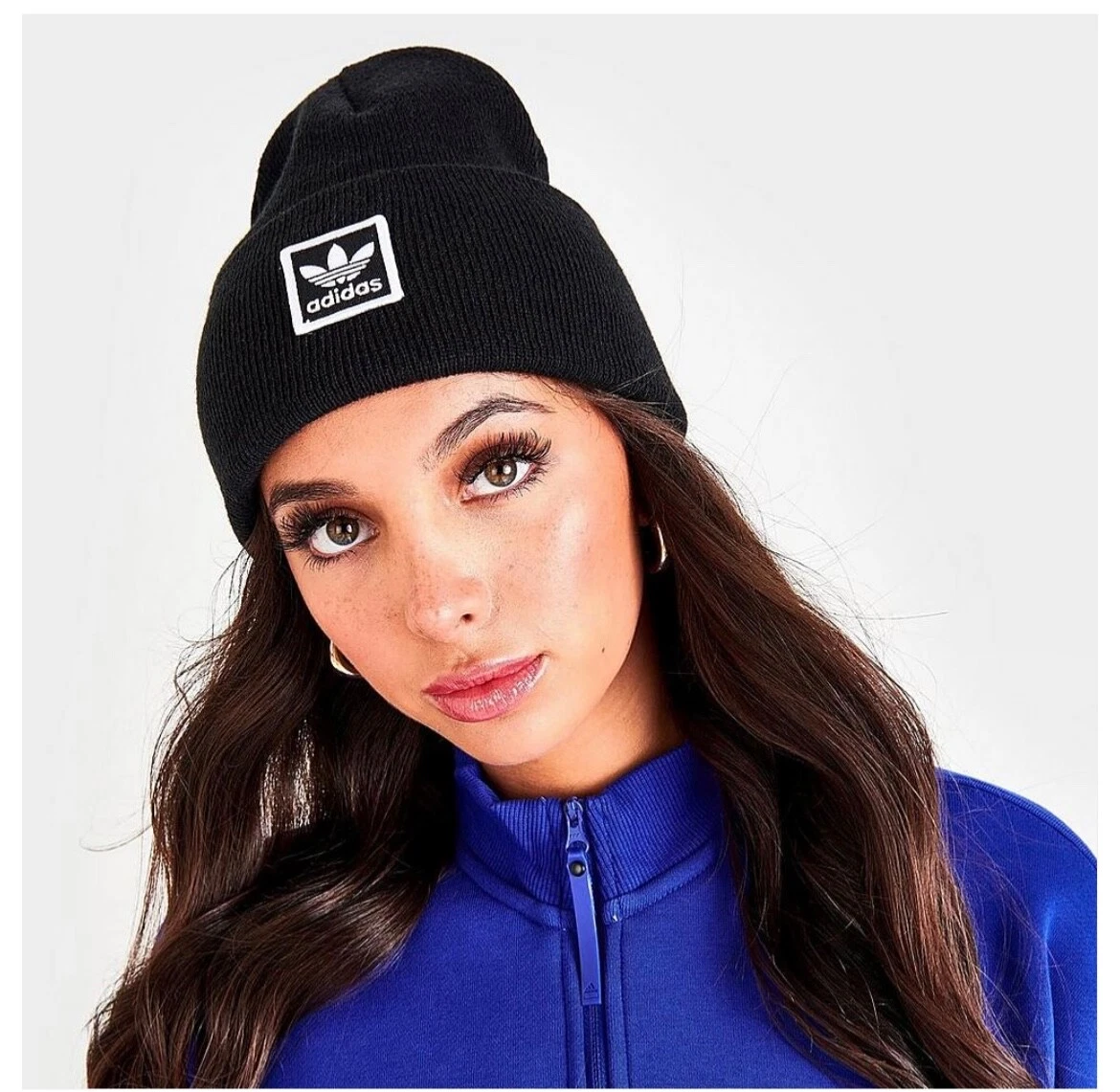 Adidas Originals Oversize Cuff Beanie Hat Black ski men/ women | eBay