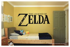 The Legend of Zelda Wall Vinyl Home Decor Art Decal 36x14" Choose Color