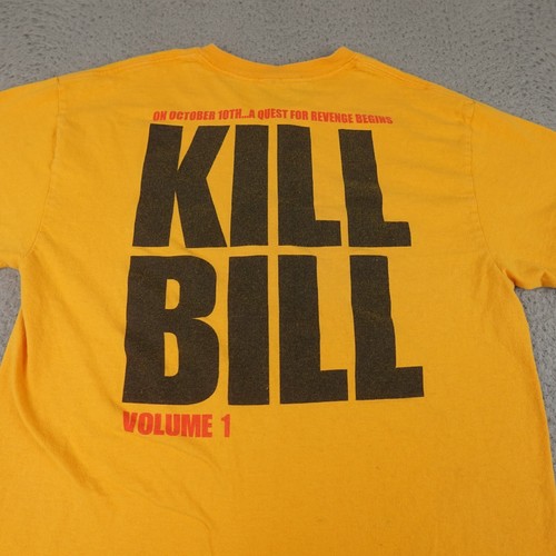 Kill Bill Volume 1 Shirt Mens Medium Yellow Sword Graphic Short Sleeve Tarantino - Picture 11 of 15