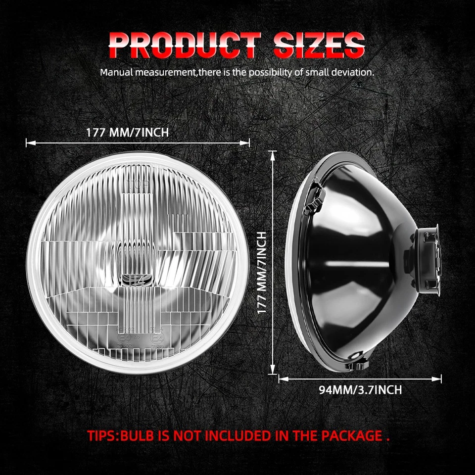 2x Scheinwerfer Mini bis Bj 1993 Cooper Morris Austin Classic MG Umrüstung US EU - Bild 2 von 4