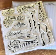 CTMH D1209 LOVE FLOURISHES Large flourishes, Brackets, Friendship