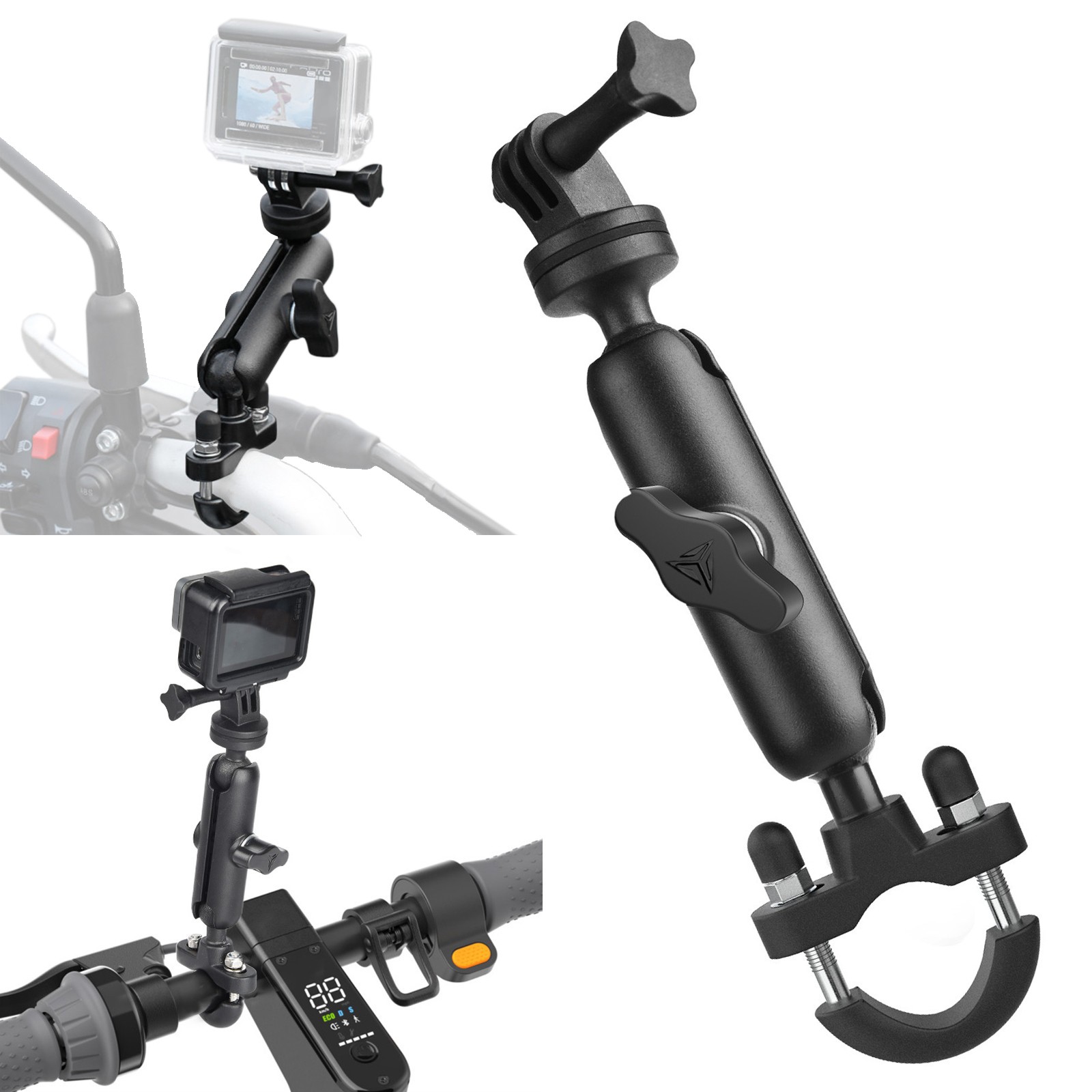 Motorcycle Bike Camera Mount Holder Handlebar Mount Bracket For GoPro Hero 10 9