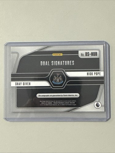 2024-25 Panini Prizm Premier League Nick Pope Shay Given Dual Auto - Picture 2 of 2