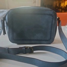 Women s Blue Zip Crossbody Shoulder Bag Adjus...