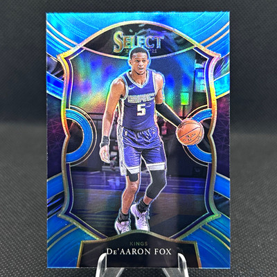 2020-21 Panini Select De'Aaron Fox Concourse Light Blue Prizm /299