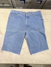 Vintage 1980s Orange Tab Levi s Shorts Medium Wash 34W