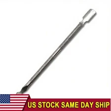 1pc Nail Pusher Cuticle Remover Tool Stainless Steel Professional Nail Care Tool