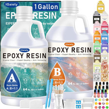1 Gallon Crystal Clear Epoxy Resin Kit for Crafts  Table Tops