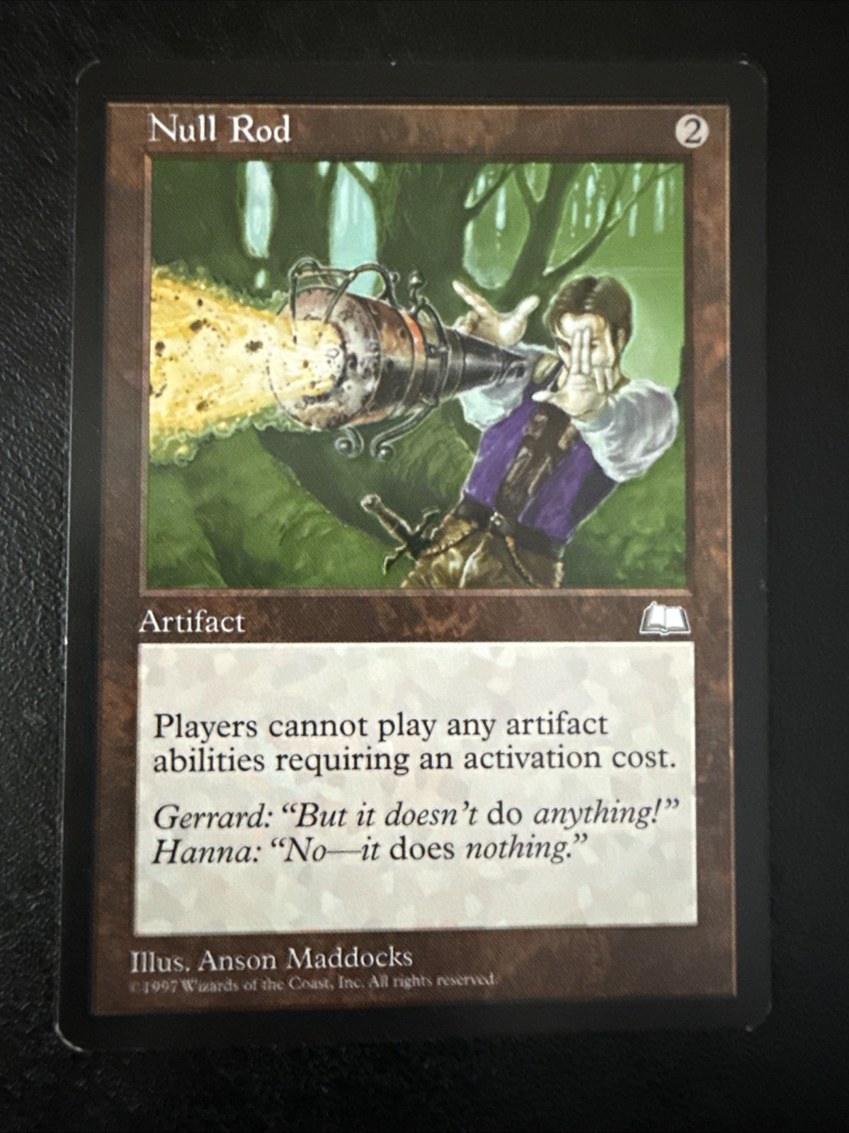 Null Rod Weatherlight Regular Magic the Gathering MTG Card Rare Artifact