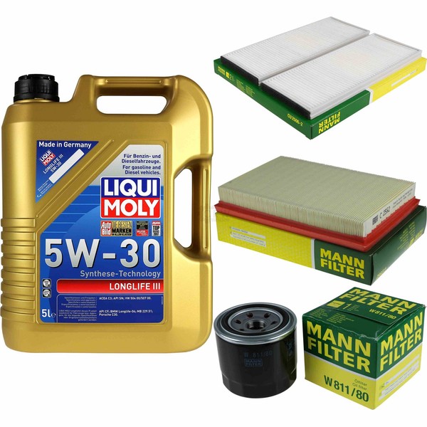Inspektionskit Filter Liqui Moly ÖL 5L 5W-30 FüR Hyundai Accent Ii Lc 1.5 1.6-image