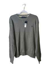 Polo Ralph Lauren Men  s Crewneck Cotton Sweater Size XL Gray NWT